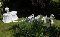 Pronájem romantických zahrad na svatební obřady